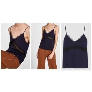 Zara Navy Blue Lace Cami Size Medium